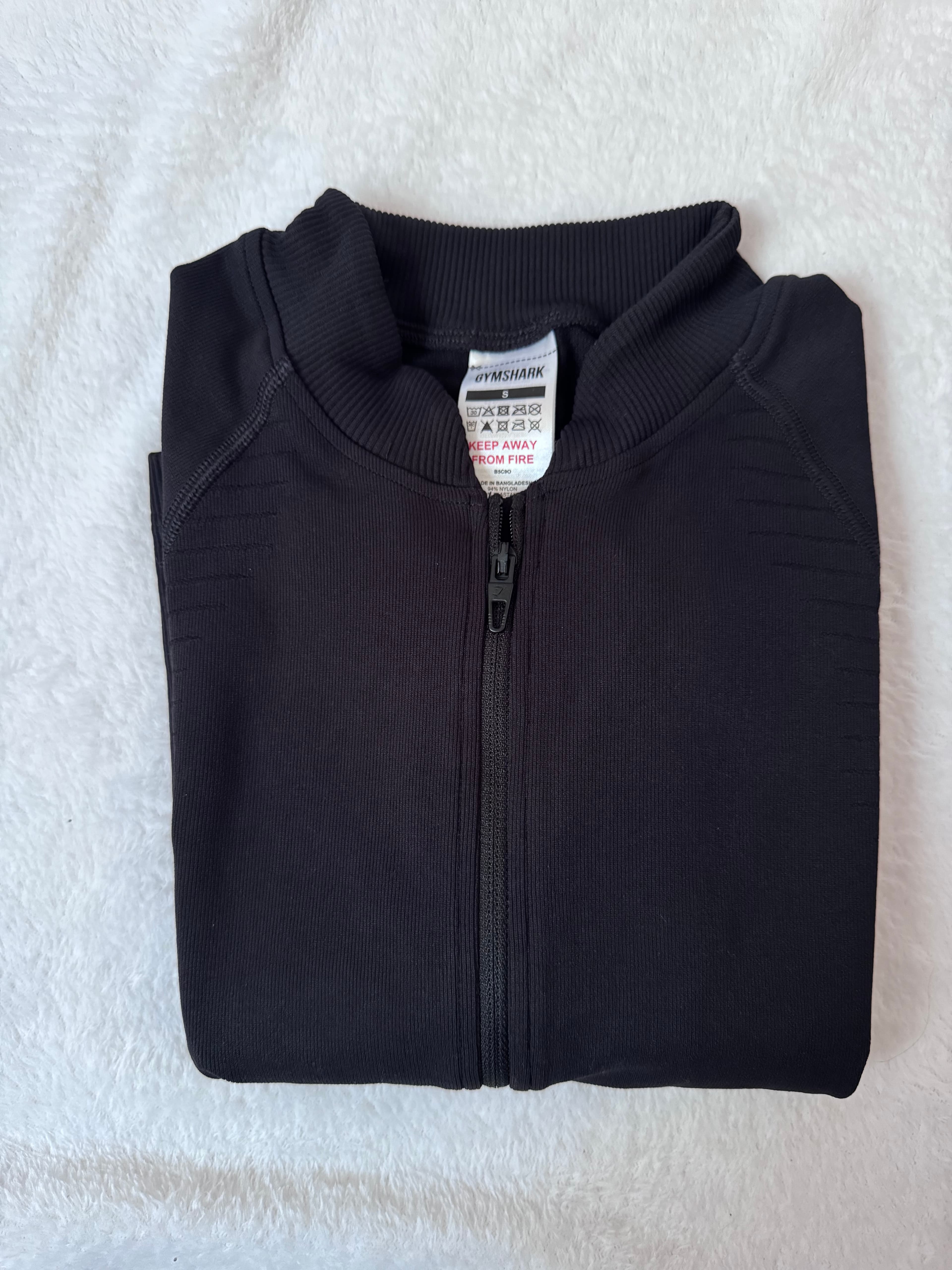 Steel Seamless Zip Up Top